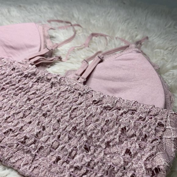Koko Bralette: Pink Suede - Picture 4 of 4